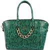 nelice, Borsa tote Donna, verde/nero