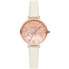 Lola Rose Orologio Donna con Quadrante Quarzo Rosa & Cinturino Pelle - 30mm Orologio Gioiello in Acciaio 316L con Movimento Giapponese (30m Resistente all'Acqua, Confezione Regalo)