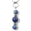 Handmade Collana da donna in acciaio inox con pendente in pietre naturali dallo stile raffinato e senza tempo