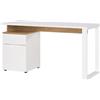 GERMANIA DIE MÖBELMACHER Germania Scrivania 5999-633 GW-HASSELT, in bianco/rovere, montabile a specchio, certificato FSC, 140 x 74 x 61 cm (LxAxP)