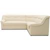 DOMO. collection Divano angolare Berlino, senza tempo in pelle, con funzione di sonno e imbottitura a molla, divano a forma di L, in similpelle, 205 x 250 x 89 cm, beige (crema)