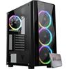 EMCA4 Computer Gaming PC Assemblato Fisso Ryzen 7 5800X - RTX 4070 TI 12GB - SSD M.2 1TB nvme - Ram 32GB DDR4 3200Mhz - 4 ventole ARGB - Windows 11