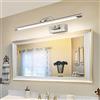 MantoLite Dimmerabile LED Lampade da Parete per Quadri, 60CM 15W Illuminazione Interni Girevole Lampade,Nichel Specchio da Bagno Illuminazioni per Pareti Lampade Lettura Applique 3000K/4500K/6000K