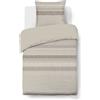 VISION Parure copripiumino - VISION - Anthony - 140 x 200 cm - 1 federa abbinata 65 x 65 cm - Beige - 100% cotone