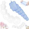JP Sales Coperchi in silicone estensibile 18 pezzi Senza BPA per la conservazione sicura degli alimenti elastici regolabili ecologici riutilizzabili versatili resistenti lavabili in lavastoviglie