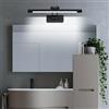 MantoLite Dimmerabile LED Lampade da Parete per Quadri, 40CM 10W Illuminazione Interni Girevole Lampade,Nero Specchio da Bagno Illuminazioni per Pareti Lampade Lettura Applique 3000K/4500K/6000K