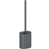 stardis Spazzolone per WC Puro in Silicone Opaco Spazzolone per WC Compatto Set Spazzola Antibatterica Grigio
