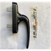 metalkard MANIGLIA CREMONESE FINESTRA ALLUMINIO PER INTERNO (NERO)