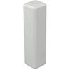 Trevendo Torre angolari, confezione da 4 barre angolari per interni, angoli esterni, in vero legno laccato bianco (22 x 22 x 81 mm (E4)