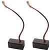 Trade-Shop, 2 spazzole di carbone per motore, 6 x 6 x 12 mm, lunghezza del cavo 40 mm, per molti motori di auto, utensili elettrici 12-24 V