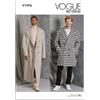 Vogue Patterns Vogue V1976BB - Cappotto da uomo in due lunghezze BB (44-46-48-50-52)