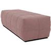DOMO. collection DOMO collection Sgabello imbottito Brandon, poggiapiedi, 150 x 60 x 40 cm, rosa
