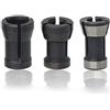 SENRISE Adattatore per Fresa HSS, Boccola Divisa, Mandrino per Fresatura e Lavorazione del Legno (8 mm+6,35 mm+6 mm, Confezione da 3)