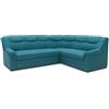 DOMO. collection Berlin FK Divano angolare a Forma di L, con Molle, Angolo Imbottito, Nero, 205 x 250 x 89 cm
