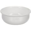 Kimmel Ciotola per zuppa di cereali, in plastica, riutilizzabile, infrangibile, impilabile, 17 cm, colore: bianco