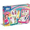 Clementoni Idea - Fashion Designer, Lavagna Luminosa Creativa per Bambine 7+ Anni, Set Abbigliamento con Supporto Pieghevole, Disegni e Modelli Unici, Gioco Creativo, Made in Italy, 18715