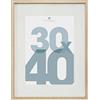 ATMOSPHERA CREATEUR D'INTERIEUR Atmosphera - Cornice portafoto Manu in legno naturale 30x40 cm, con passepartout 20x29 cm, da tavolo o da appendere - Per decorazione murale, soggiorno, ufficio