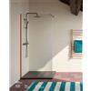 Colacril Parete Walk In H200 Anticalcare 8mm Trasparente Profili Bronzo