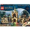 LEGO Harry Potter 76415 La battaglia di Hogwarts, Castello Giocattolo con Minifigure di Bellatrix Lestrange e Voldemort