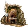 Christmas Decoration Forno Lampada Effetto Fiamme per Presepe 15 x 10 x 13 cm