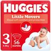 Huggies Pannolini Little Movers 3 Pacco Doppio - 56 pezzi