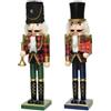 Christmas Decoration Schiaccianoci Natalizio Scozzese in Legno - 25 cm