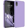 kwmobile Custodia Compatibile con Apple iPhone XR Cover - Back Case per Smartphone in Silicone TPU - Protezione Gommata - lavanda lilla