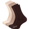 STARK SOUL 6 paia di calzini sportivi con suola in spugna, 6 paia - Mix (marrone/marrone chiaro/beige), 43-46