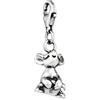 NKlaus Ciondolo Topo Argento 925 antico 13x8mm Ciondolo Amuleto Talismano 15169