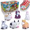 #sbabam Sbabam FUNNY BOX Jelly Planet Farm Friends, Animali Giocattolo per Bambini Morbidi e Profumati, 4 Pz, Giochi per Bambini da Edicola - Animali Fattoria per Bambini Ideali come Giocattolo Regalo Bambino