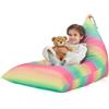 Nobildonna - Poltrona a sacco portaoggetti, da riempire, motivo animali, solo fodera, per bambini e adulti, extra large, senza imbottitura, riporre organizzare peluche, in tela di prima qualità