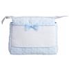 Filet - Trousse con cerniera | Ideale per cosmetici e creme | Dimensioni 24x20x10 cm | Made in Italy | Cielo