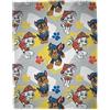 Character World Coperta in pile con licenza ufficiale Paw Patrol, super morbida e calda, con Marshall e Skye, perfetta per casa, camera da letto, campeggio e pigiama party