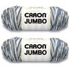 Caron Jumbo Prints, filato Country Basket, 2 confezioni da 340 g, acrilico, 4 medi (pettinato), 500 m, per lavori a maglia/uncinetto
