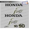 Adesivi motore marino fuoribordo Honda 90 cv carburatori gommone barca stickers