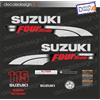 Adesivi motore marino fuoribordo Suzuki 115 CV four stroke 2006 barca stickers