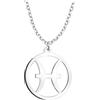 Sofia Milani - Collana da Donna in Argento 925 - Ciondolo a Segno Zodiacale Pesci - N0726