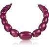 ZAVANA Grande Collana Viola per Donna, Spessa e Fatta a Mano - Eleganti Gioielli Bohémien di Bigiotteria