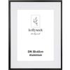 kollyseek cornice alluminio 30x40cm Nero Cornice poster in metallo con vetro acrilico infrangibile moderna cornice per foto Cornice con passepartout per immagini Poster Foto nero