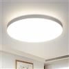 Comely Plafoniera LED Soffitto 18W, Lampada da Soffitto LED Bagno 4000K 2050LM, Plafoniera Rotonda Impermeabile IP44 Luce Naturale Moderna per Camera da Letto, Cucina, Soggiorno, Balcone, 230mm