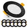 EMOS Faretti LED da Incasso per Cartongesso 5W / 500 Lumen | Soffitto IP54 per Interni ed Esterni | Set di 12 Incasso 4000k Bianco Naturale, Rotondi, Ultrasottili, Nero