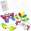 Cléopâtre - Kit di 4 mascherine da decorare con 115 gommette olografiche lucide - tempo libero creativo per bambini - ideale per Carnevale, Festa, Compleanno
