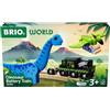 BRIO World - Treno a batteria di dinosauri 36096 - trenino giocattolo per bambini dai 3 anni in su
