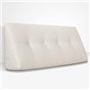EVERGREENWEB MATERASSI & BEDS EVERGREENWEB - Cuscino da Lettura ergonomico, Cuscino Schienale a Cuneo per Letto e Divano | Cuscino Per gambe | Testata letto | Misura 140x26 cm | Colore Crema | 100% Made in Italy | CHILL PILLOW