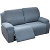 FIBITA Copridivano Reclinabile per 2 Posti, Copripoltrona Relax elasticizzato 6 Pezzi Moderna Morbido Fodera per Poltrona Reclinabile Copridivano Sofa Protettore Lavabile (Color : #31)