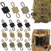 kuyi 15 Piece System Tattiche Fibbia Fissa per Tactical Backpack Vest Accessori per Tactical Backpack Outdoor Molle Bag Fibbia Elastica Corda Fibbia Accessori per Zaino Gilet Tattico Molle