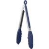 U-Taste Pinza da Cucina Silicone Resistente a 315°C, 23cm, Blu Mezzanotte | Punte in Gomma Antiaderente ben Sigillate e Manico in Acciaio Rivestito in Silicone e Bloccaggio Liscio