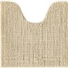 Decomira Tappeto Bagno Antiscivolo in Ciniglia | Tappetino bagno super assorbente, lavabile in lavatrice | Per il bagno, la doccia, la vasca da bagno o come tappetino WC | Beige - 45x45 cm WC
