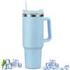 Csuntikulo 40 Unze Doppelwandiger Edelstahl Vakuum Isolierbecher, 1200ml Edelstahl Doppelwandig Isoliert Travel Mug mit Auslaufsicherem Deckel,Thermosbecher für heiße und kalte Getränke
