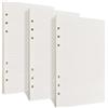 DecorDwell 135 Fogli Ricarica di Carta A5 Formato 6 Fori, Vergini Fogli Mobili Ricarica di Carta per Agenda Filofax A5 Bullet Taccuino da Viaggio, per Appunti, Agende, Planner, Diari, Schizzi (Quadrato)